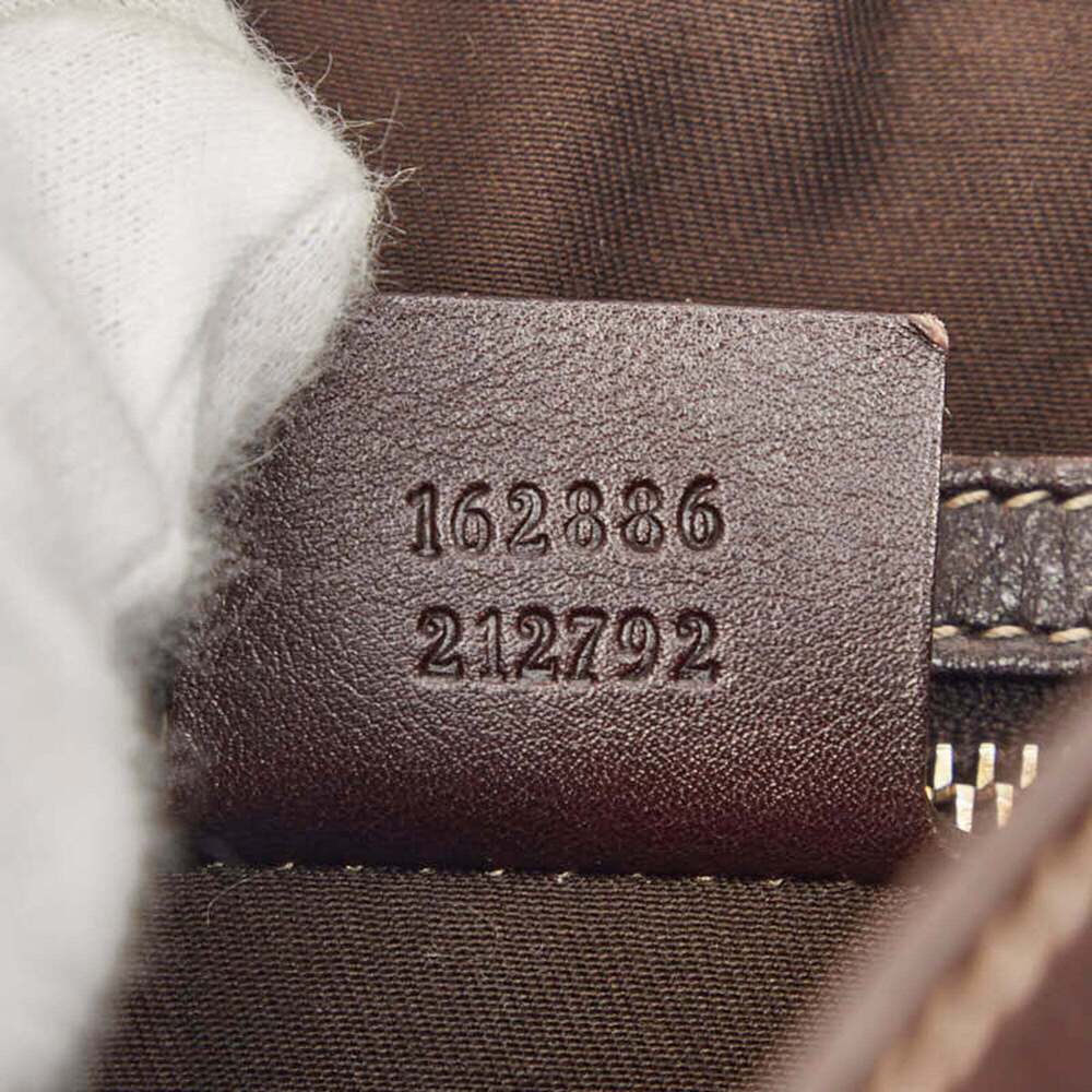 GUCCI Brown Leather Shoulder Bag - Picture 9 of 10